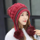 Women Cozy Knit Fleece-Feel Beanie With Ear Flaps Winter Hat Perfect For Skiing & Outdoor Activities - EX-STOCK Canada