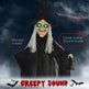 6' Life Size Black Witch Outdoor Halloween Decoration, Halloween Prop W Light Up Eyes EX-STOCK Canada 