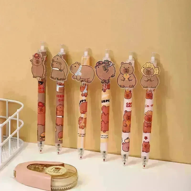 48 Pcs Cartoon Bear Acrylic Paster Pressing Pen School Supplies Gel Pen - EX-STOCK CANADA