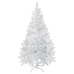 5ft Artificial Christmas Tree With Pine Realistic Branches, Auto Open, For Indoor Decoration, White EX-STOCK Canada 