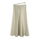High Waisted Midi Silk Satin Skirt - EX-STOCK Canada