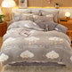 Coral Fleece Duvet Cover Sheet Flannel Pillowcase EX-STOCK Canada 