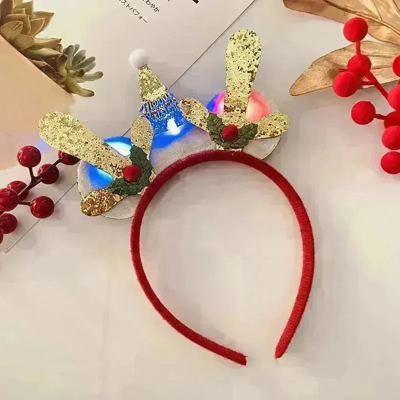 Christmas With Light Headband Snowflake Women's - EX-STOCK CANADA