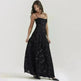Fashion Suspender Lace Long Dress Summer Strapless Collar Elegant Evening Dresses For Women - EX-STOCK CANADA