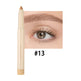 Eyebrow pencil with an eye close-up showing application on a white background