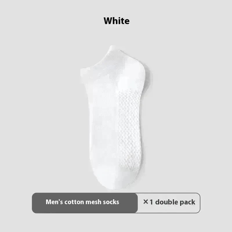 Cotton Anti-Pilling Ankle socks absorbing Invisible Tight Mesh Boat Socks - EX-STOCK CANADA