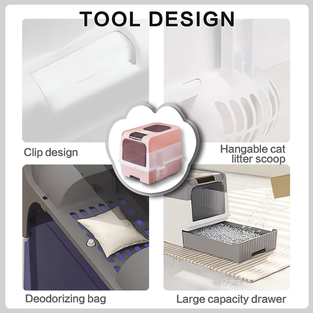 Super Large Capacity Cat Litter Box - Easy To Clean, Odorless, Leak Proof, Not Easy To Leak, Pull-out Design, Comfortable Toilet For Pets EX-STOCK Canada 