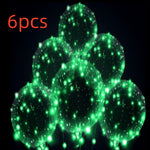 LED Glowing Balloon Party Decoration – 20" TPU Glow Balloons with Color Light Options