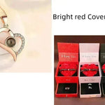 Hot Valentine's Day Gifts Metal Rose Jewelry Gift Box Necklace For Wedding Girlfriend Necklace Gifts - EX-STOCK CANADA