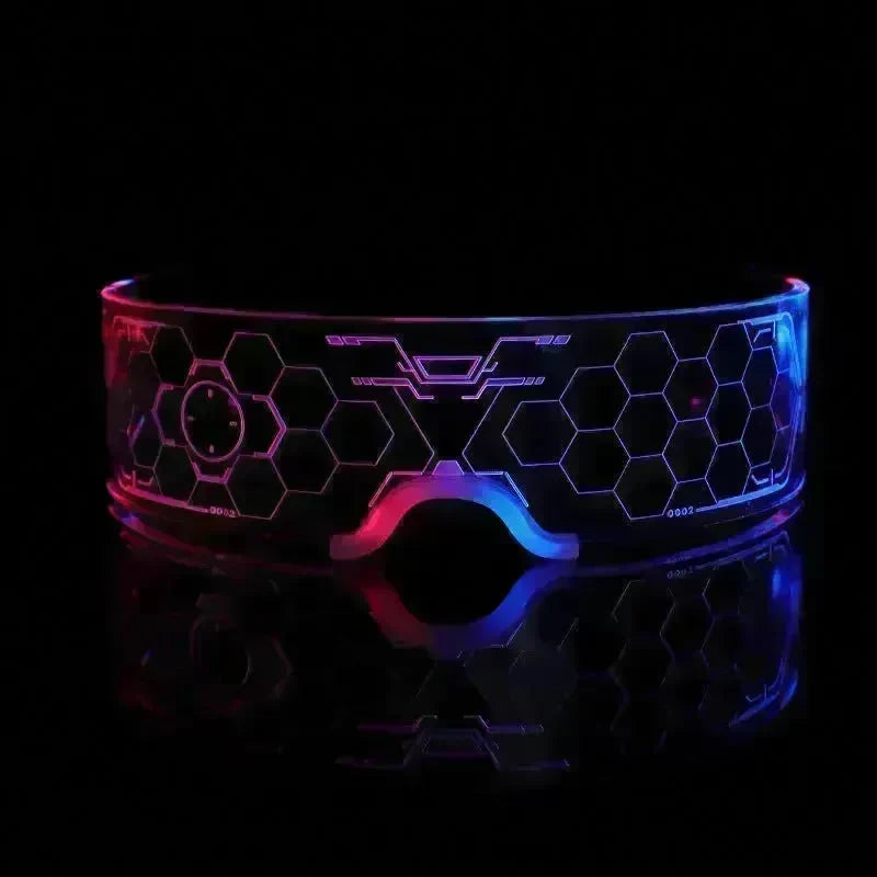 Trendy Unisex 3D Luminous LED Light up Glasses for cosplay Rave Festivals Bars Clubs Parties  Futuristic Light up Eyeglass - EX-STOCK CANADA