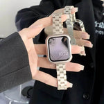Women Replaceable Stainless Steel Chain Watch Band for iwatch - EX-STOCK Canada
