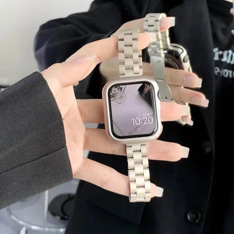 Women Replaceable Stainless Steel Chain Watch Band for iwatch - EX-STOCK Canada