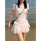 Sweet Girl Lolita High Waist Slimming Flounce Chiffon layered Mini Lace Skirt - EX-STOCK Canada