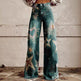 European And American Plus Size Women's Denim Casual Pants 