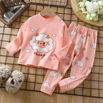Unisex Children's Two piece Sleepwear Cotton Autumn Clothes Long Johns Pajamas for Kids - EX-STOCK Canada