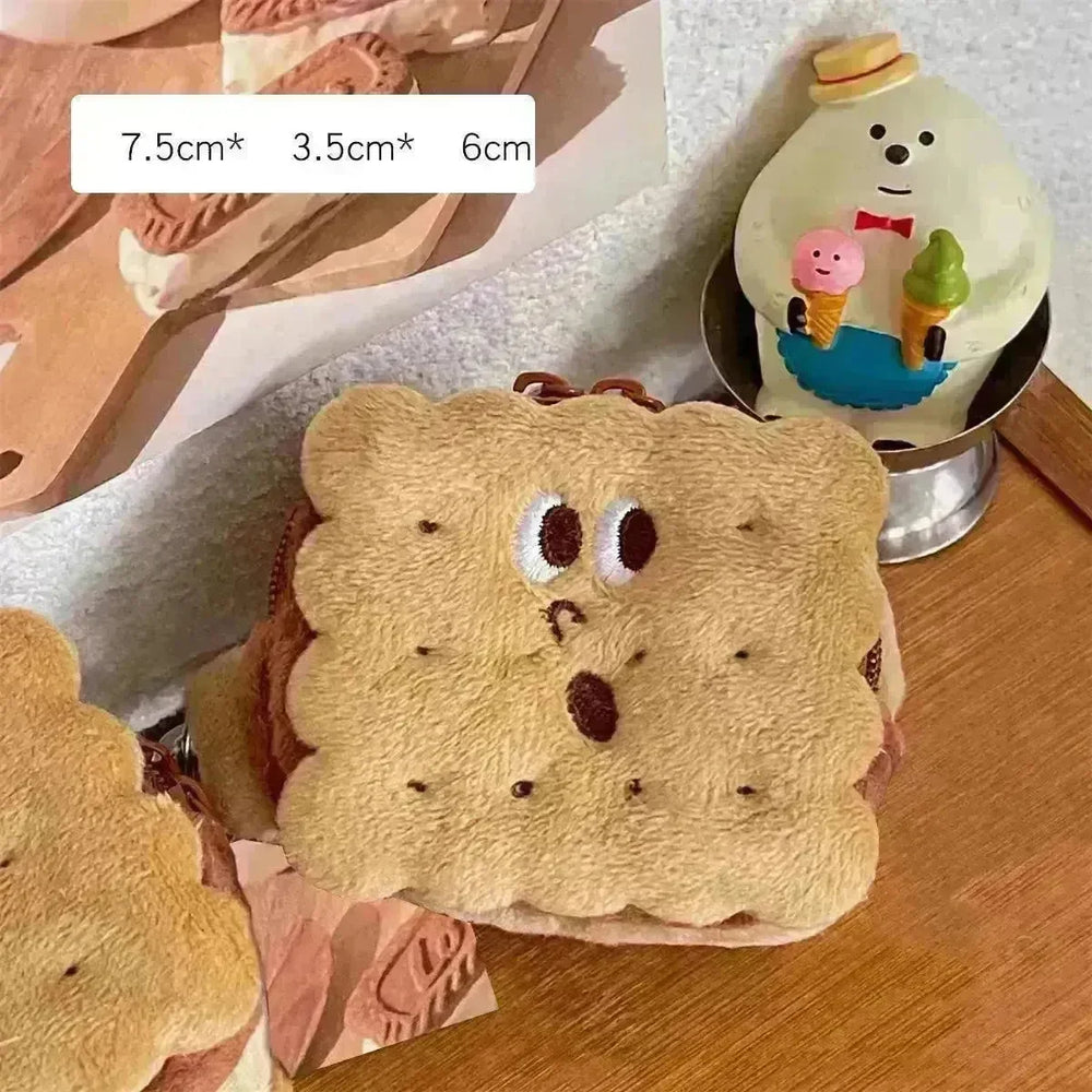 Sandwich Biscuit Plush Pencil Bag School Supplies - EX-STOCK CANADA