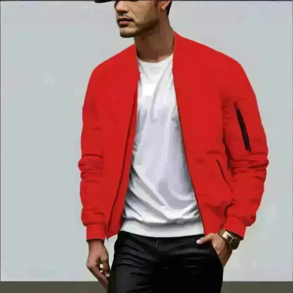 Men's Casual Baseball Varsity Jacket Spring And Autumn - EX-STOCK CANADA