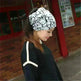 Female's Cotton Letter turban confinement fashion hat - EX-STOCK CANADA