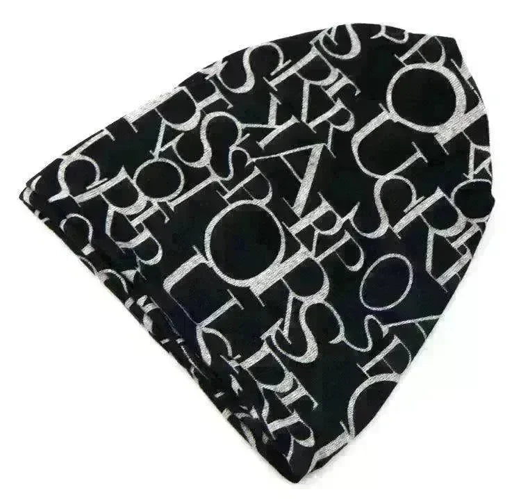 Female's Cotton Letter turban confinement fashion hat - EX-STOCK CANADA
