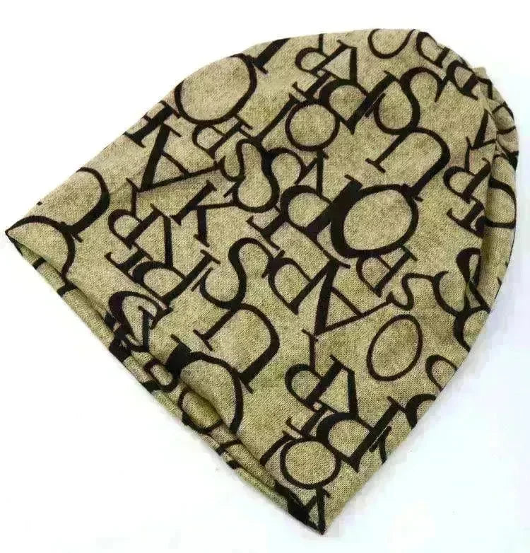 Female's Cotton Letter turban confinement fashion hat - EX-STOCK CANADA