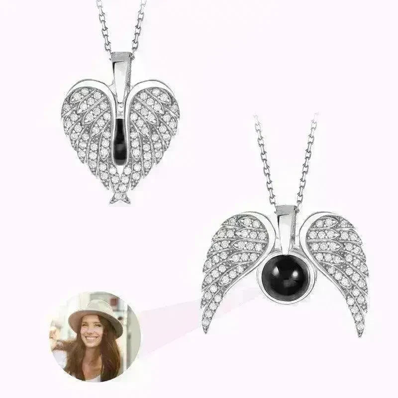 Female's Love Angel Wings Necklace - EX-STOCK CANADA