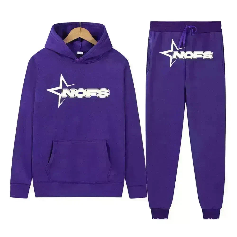 2 pcs Gothic Punk Rock Streetwear Hoodie Outfit set Unisex - EX-STOCK CANADA