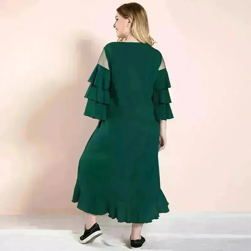 Spring And Summer Spot Women's Dress Plus Size Middle East Hot-selling Skirt dress for Mom Midi  Dress - EX-STOCK CANADA
