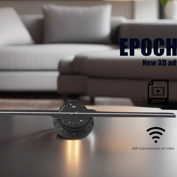 Machine holographique d'hologramme de LED fixée au mur du ventilateur 42cm d'affichage de la publicité 3D