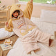 One Piece Pajamas Women's Coral Wool In Winter - EX-STOCK Canada