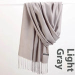 Pure Color Warm Keeping Scarf All-match Cashmere Shawl - EX-STOCK Canada