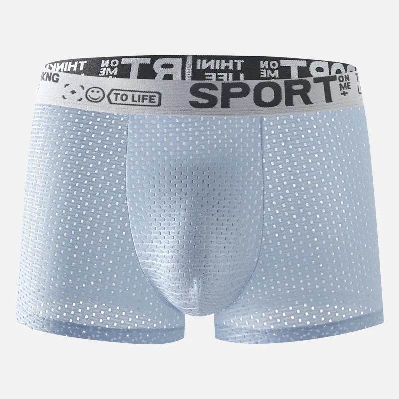 Men's Underwear Mid Waist Mesh Ice Silk Mesh SPORT Boxer Brief - EX-STOCK Canada