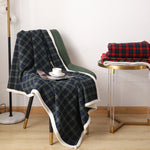 Blanket Lambswool Plaid Plain Cover Blanket Nap Blanket Nap Blanket EX-STOCK Canada 