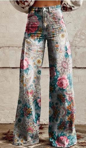 3D Digital Printed Women's Imitation Jeans EX-STOCK Canada 