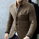 Long Sleeve Thick Cardigan Slim Fit Warm Stand Collar Casual Bottoming Shirt EX-STOCK Canada 