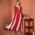 Labo Style Contrast Color ABAYA Formal Dress - EX-STOCK Canada