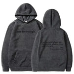 Women's Brushed Hoody Plain Letters - EX-STOCK CANADA