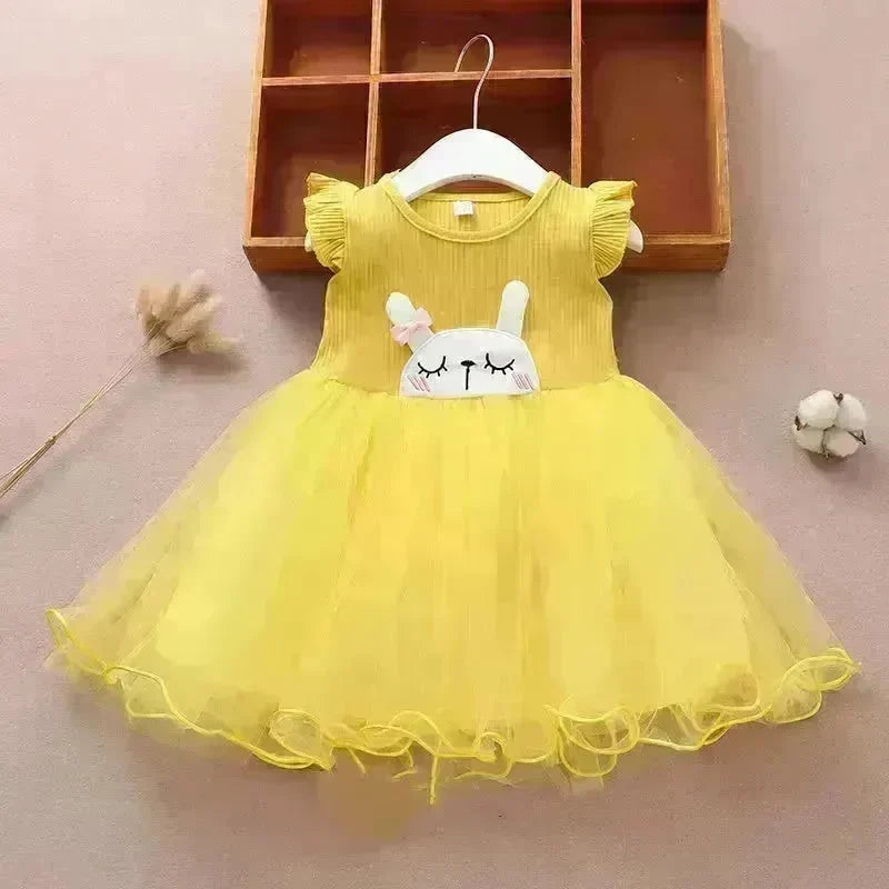 Newborn baby Girls' Summer Vest Dress Infant dresses. - EX-STOCK CANADA