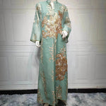Fired Sequins Light Luxury Celebrity Party Abaya Dress for Arab Dubai Turkey Middle East Women - EX-STOCK Canada