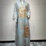 Fired Sequins Light Luxury Celebrity Party Abaya Dress for Arab Dubai Turkey Middle East Women - EX-STOCK Canada