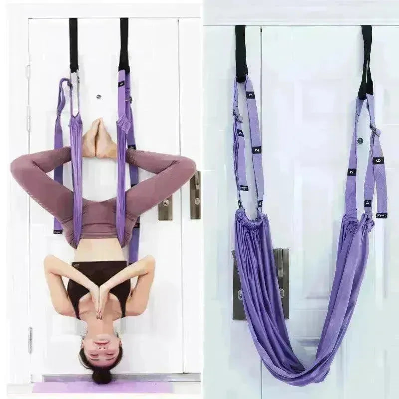 Fitness Hip Stretch Yoga Belt Inverted Rope Pull Stretch Belt Split Lower Waist Trainer Yoga Stretching Belt Yoga Belt Straps Yoga Hanging Belt - EX-STOCK CANADA