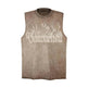 Flame Letter Puff Print Casual Vest - EX-STOCK Canada