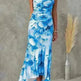 Flowers Print One-shoulder Midi Dress Summer INS Casual Suspender Women Dress - EX-STOCK CANADA