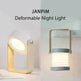 Foldable Touch Dimmable Reading LED Night Light Portable Lantern Lamp USB Rechargeable For Home Decor - EX-STOCK CANADA