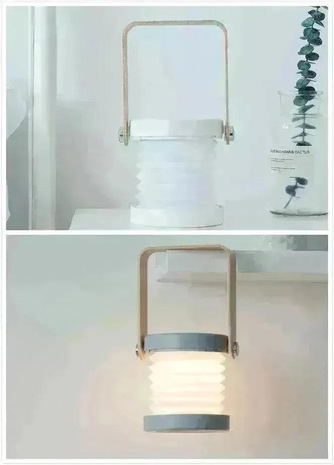 Foldable Touch Dimmable Reading LED Night Light Portable Lantern Lamp USB Rechargeable For Home Decor - EX-STOCK CANADA