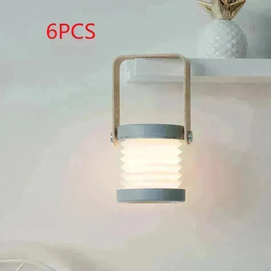 Foldable Touch Dimmable Reading LED Night Light Portable Lantern Lamp USB Rechargeable For Home Decor - EX-STOCK CANADA