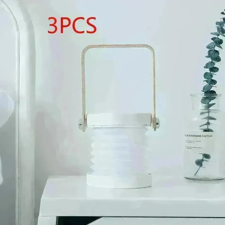 Foldable Touch Dimmable Reading LED Night Light Portable Lantern Lamp USB Rechargeable For Home Decor - EX-STOCK CANADA