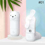 Folding Hand-held Fan Spray Water Replenishing Portable USB Charging - EX-STOCK Canada