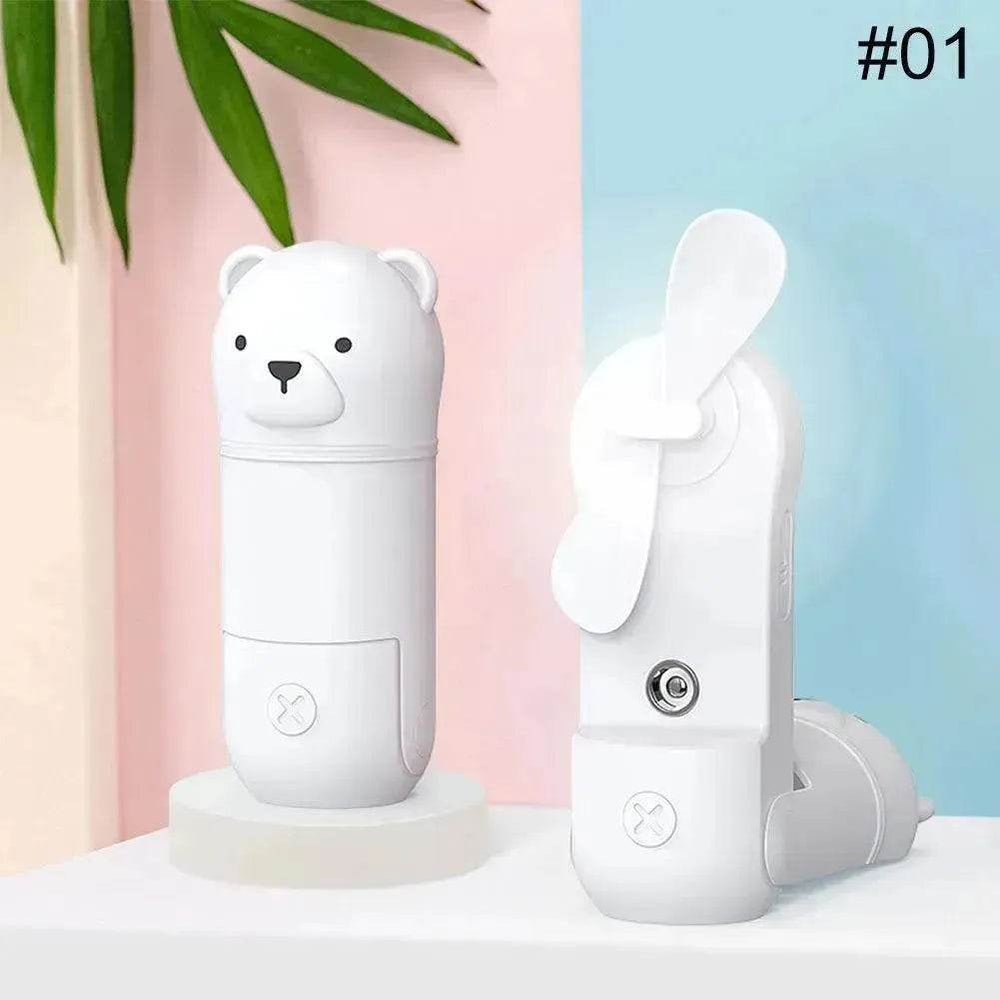 Folding Hand-held Fan Spray Water Replenishing Portable USB Charging - EX-STOCK Canada