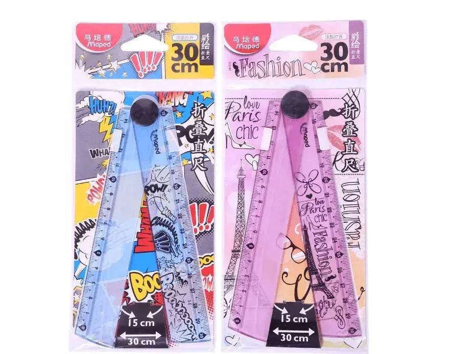 folding ruler 30cm widened rotary ruler - EX-STOCK Canada