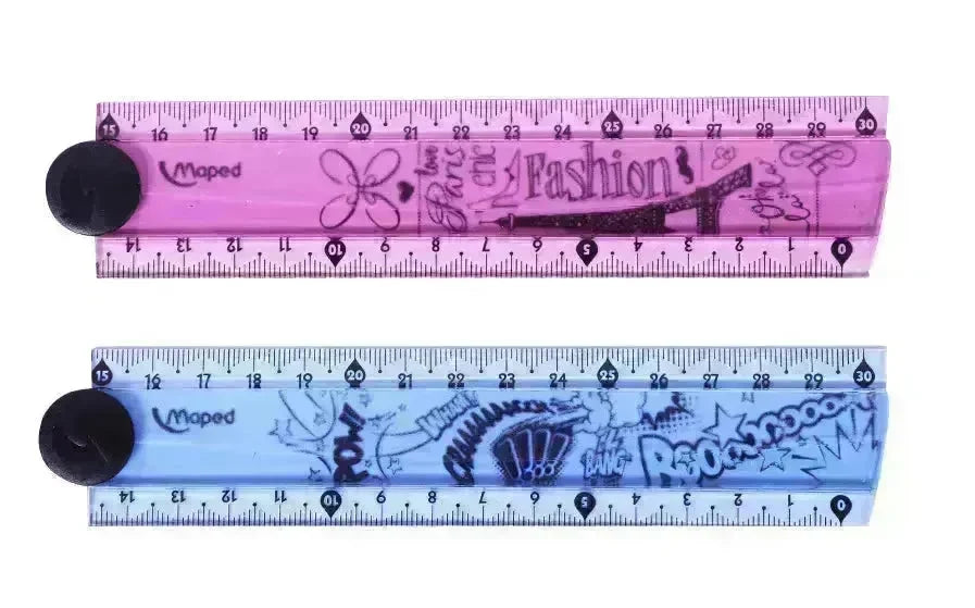 folding ruler 30cm widened rotary ruler - EX-STOCK CANADA